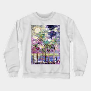 Lagoon Under The Moon Crewneck Sweatshirt